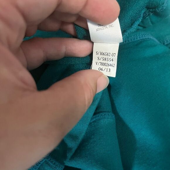 Athleta Heavenly Hail Half Zip Pullover Hoodie Hoodie Teal Size XS - Picture 6 of 9
